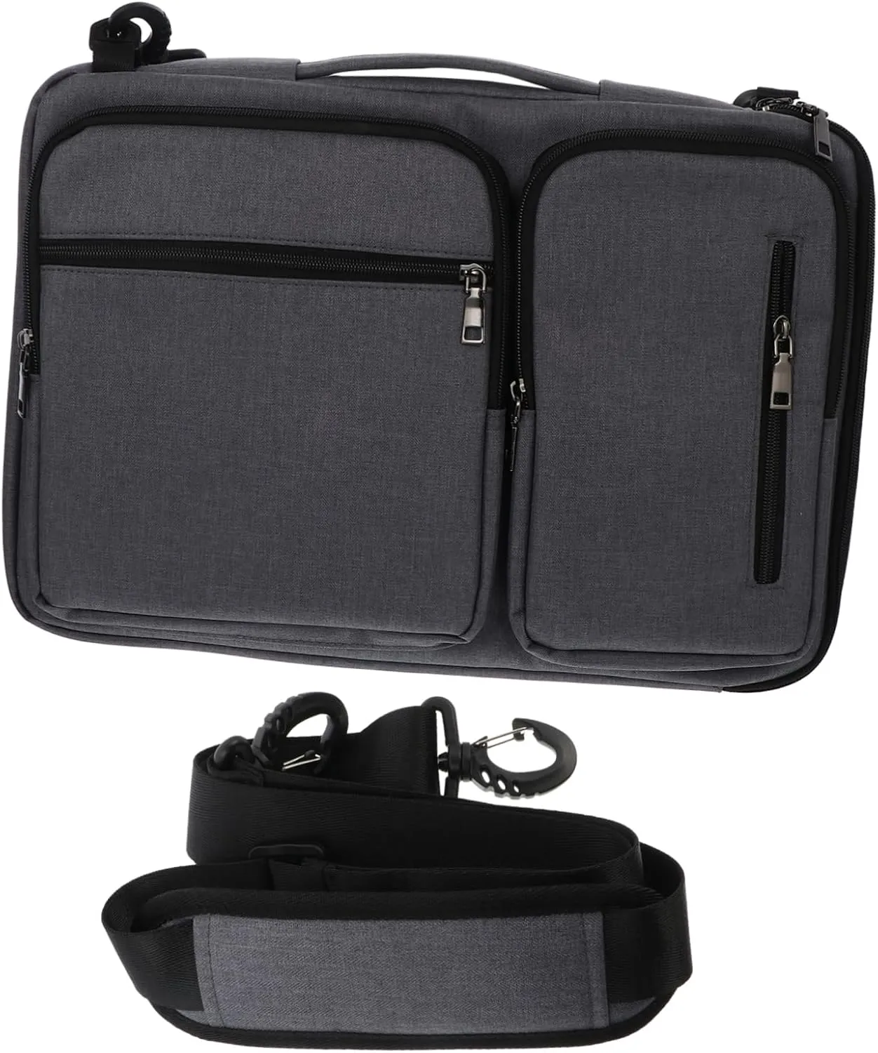 1Pc Adjustable Water Resistant Shoulder Bag Handbag for Notebook Professional Travel Case with Removable Strap