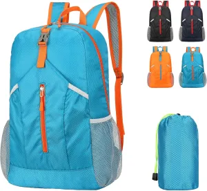 20L Lightweight Foldable Water Resistant Packable Travel Small Hiking Backpack Daypack for Men Women(Blue)