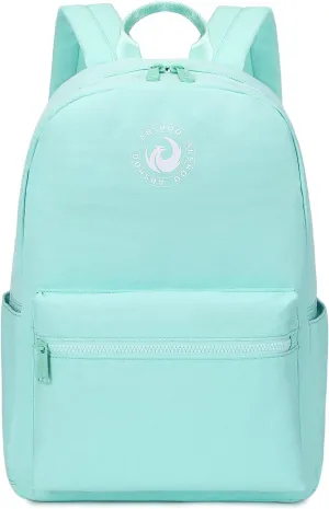 Abshoo Lightweight Backpack for School Classic Basic Water Resistant Casual Daypack Plain Bookbag (Teal Bule)