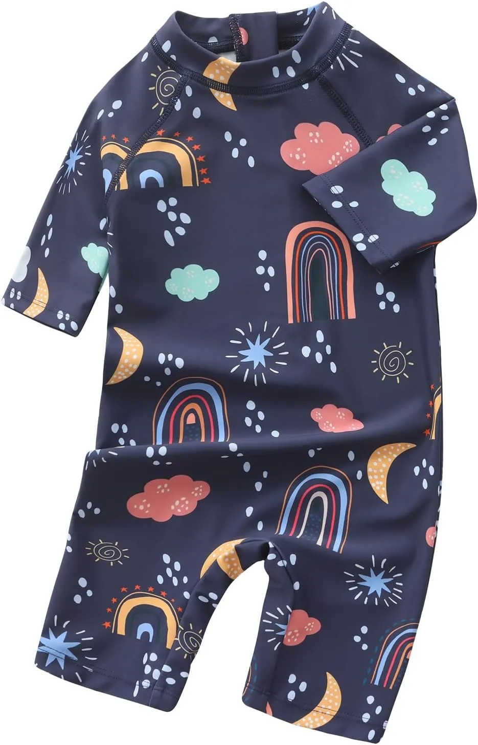 Aisyee Toddler Baby Girls Rash Guard Sunsuits for Girls One Piece Swimsuits UPF 50  Short Sleeve Bathing Suit Beachwear