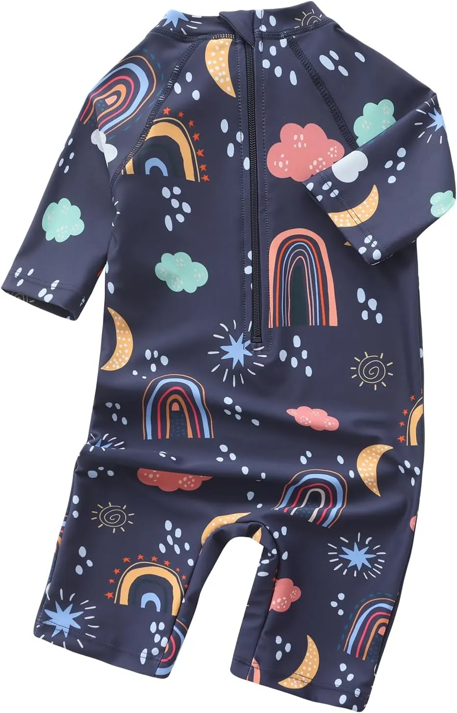 Aisyee Toddler Baby Girls Rash Guard Sunsuits for Girls One Piece Swimsuits UPF 50  Short Sleeve Bathing Suit Beachwear