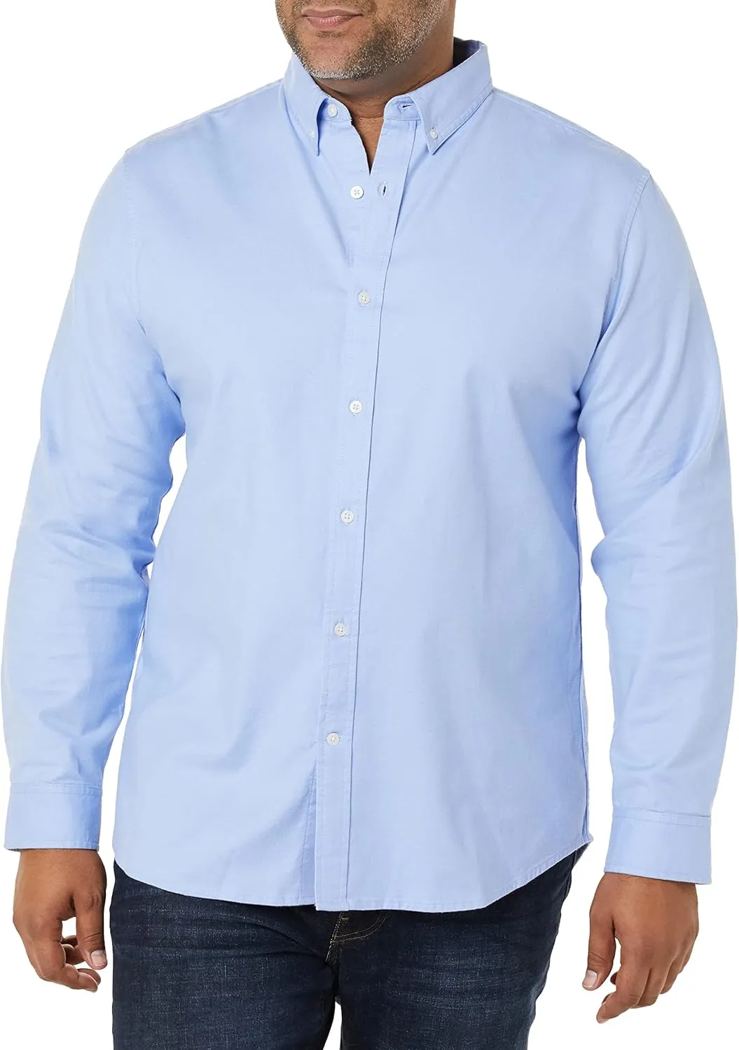 Amazon Essentials Men's Oxford Shirt, Slim-Fit Stretch, Long-Sleeve, Button Up