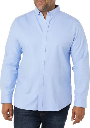 Amazon Essentials Men's Oxford Shirt, Slim-Fit Stretch, Long-Sleeve, Button Up