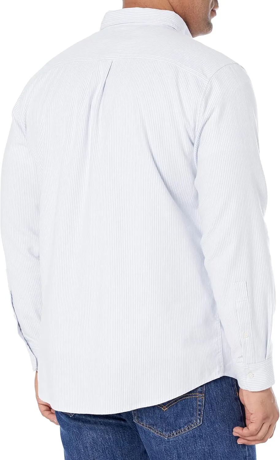Amazon Essentials Men's Oxford Shirt, Slim-Fit Stretch, Long-Sleeve, Button Up