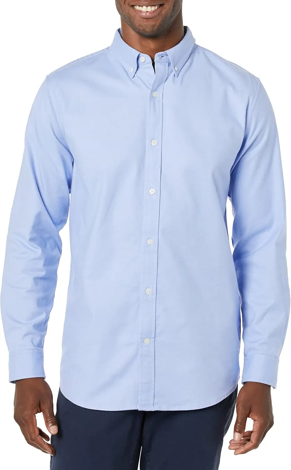 Amazon Essentials Men's Oxford Shirt, Slim-Fit Stretch, Long-Sleeve, Button Up