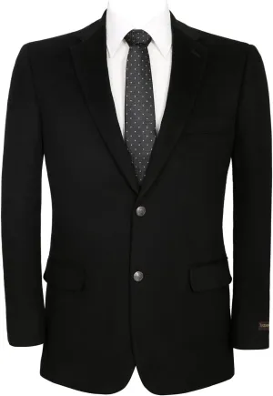 AMY ZHU Men's Wool Blend Blazer Classic Fit Tweed Sport Coat Modern Winter Suit Jacket