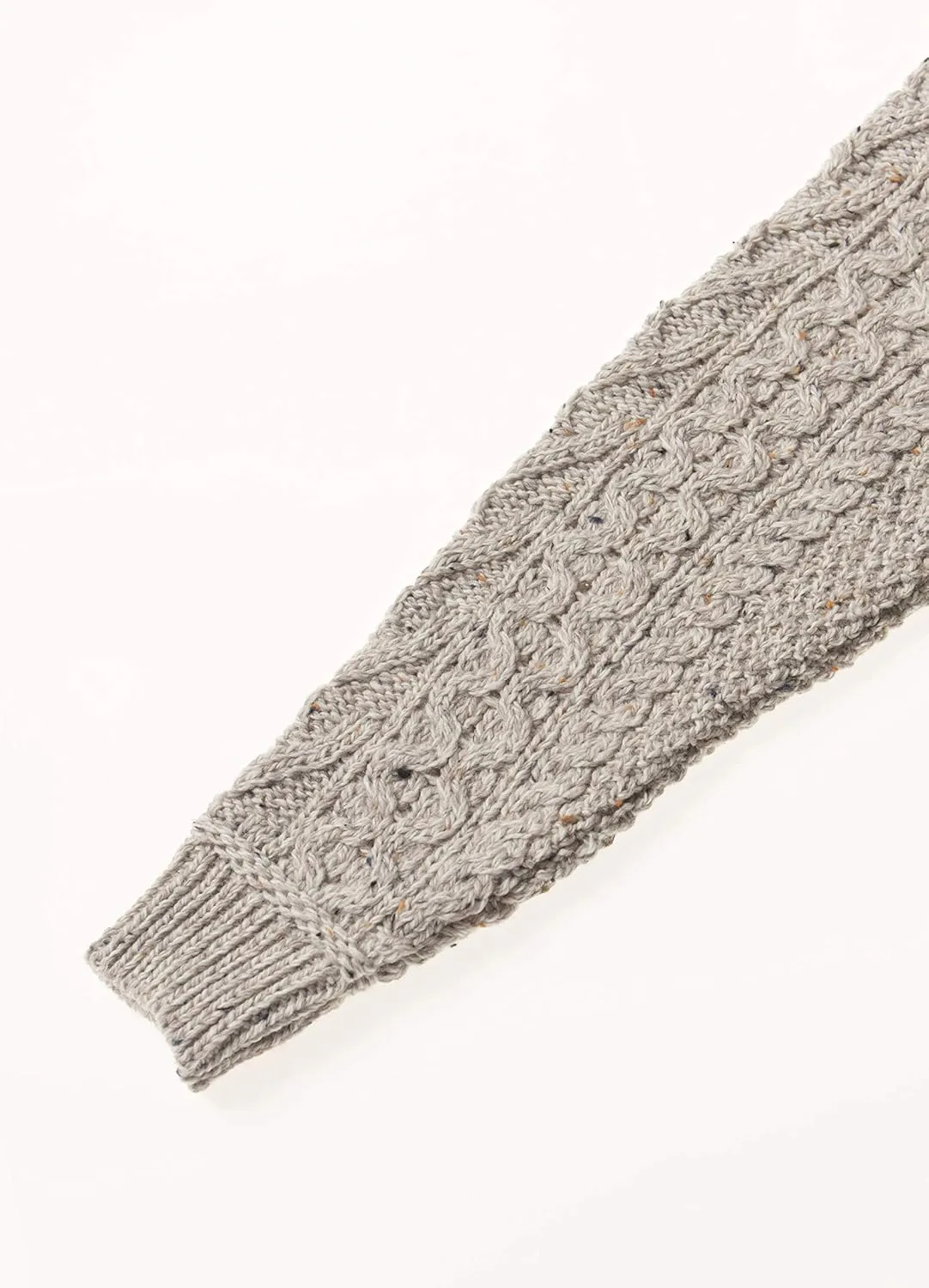 Aran Crafts Boy's Irish Soft Cable Knitted Shawl Cardigan (100% Merino Wool)