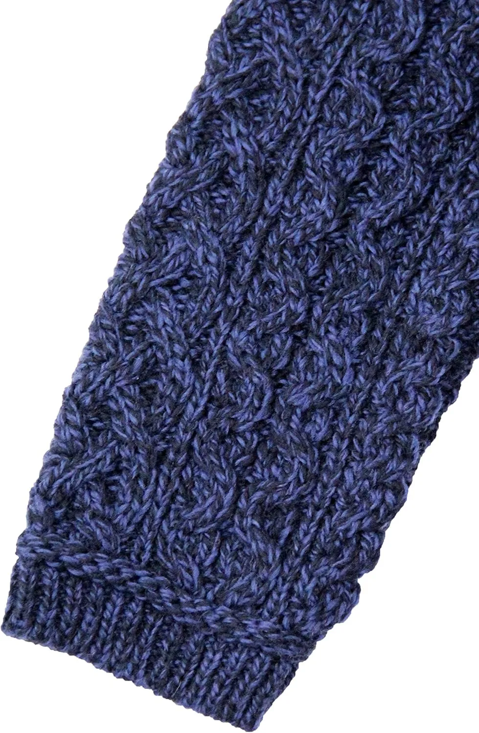 Aran Crafts Women's Irish Soft Cable Knitted Side Zip Coat (100% Merino Wool)
