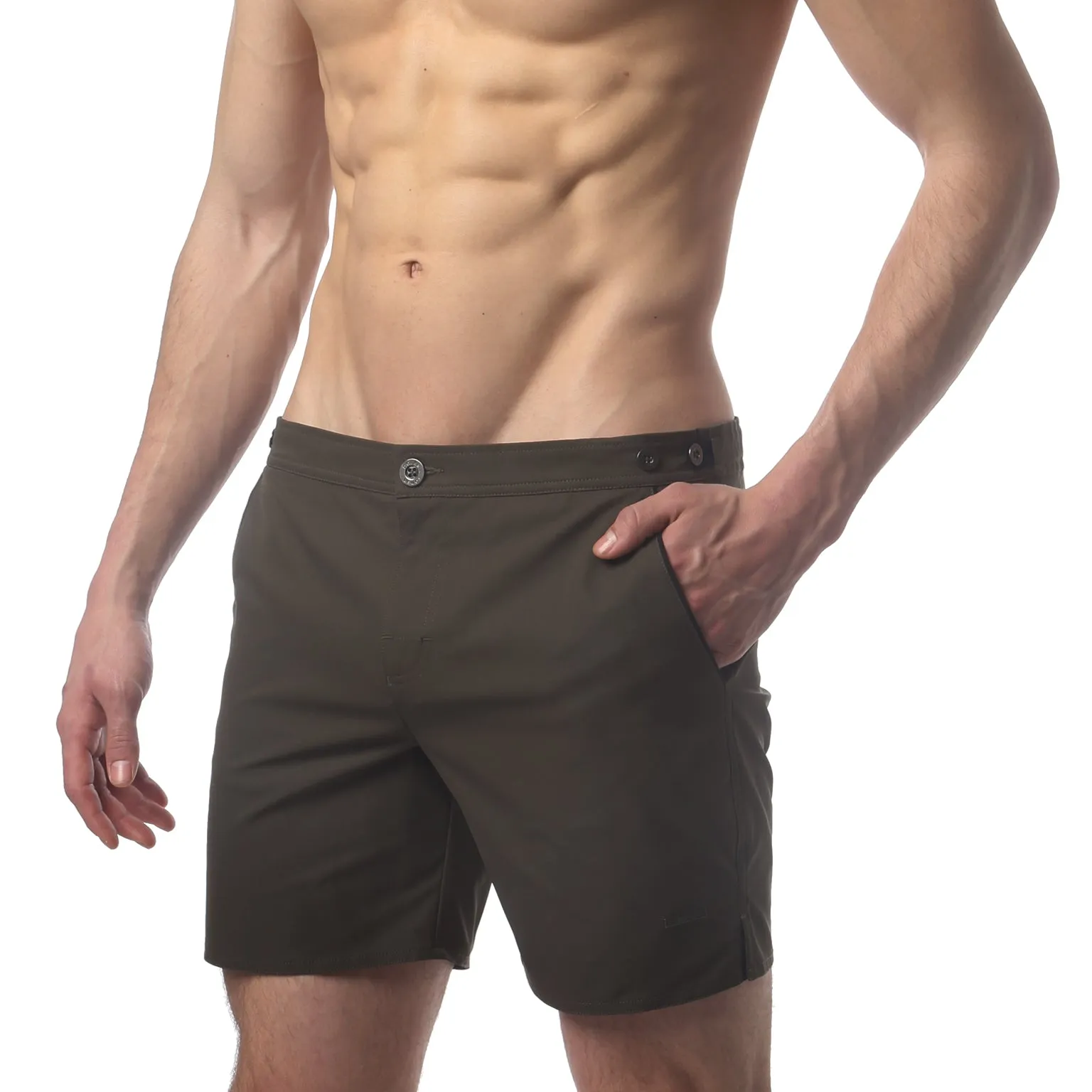 Army Green 6" Catalonia Solid Stretch