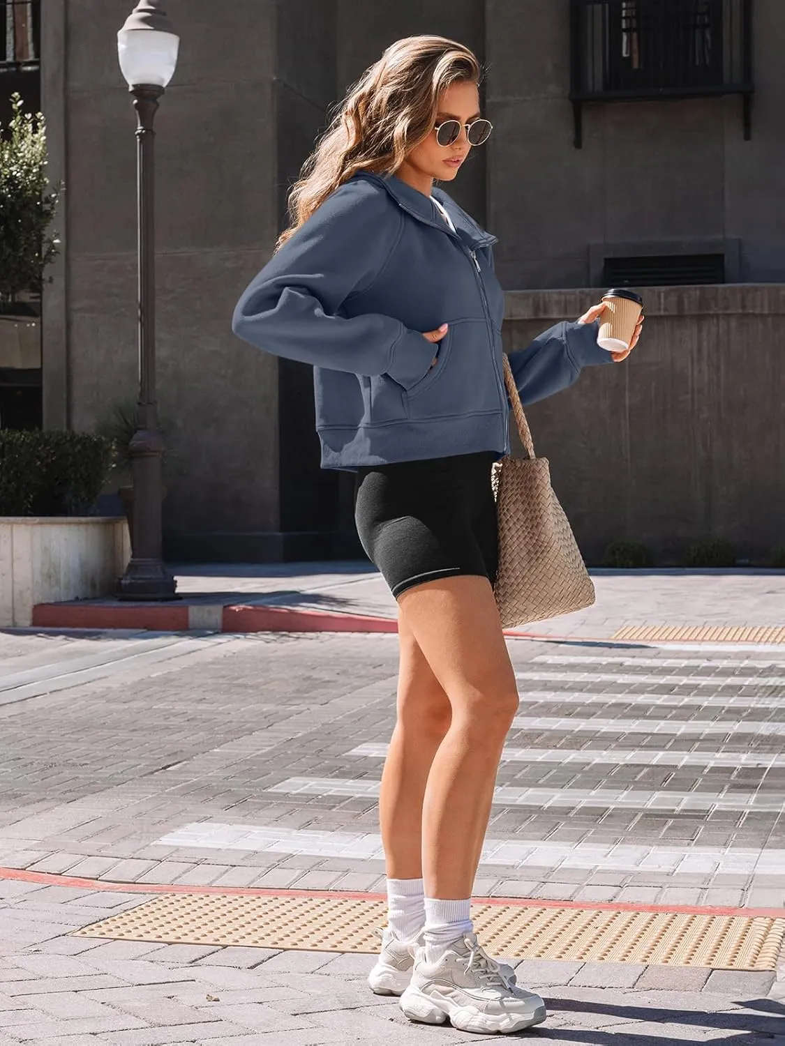 AUTOMET Womens Zip Up Hoodies Fleece Jackets Oversized Sweatshirts Fall Fashion Outfits 2025 Sweaters Winter Clothes
