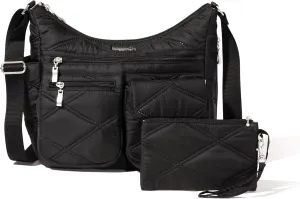 Baggallini Everywhere Bagg Crossbody Women 11x9 Lightweight Nylon Hobo Water-Resistant Travel Bag W/RFID
