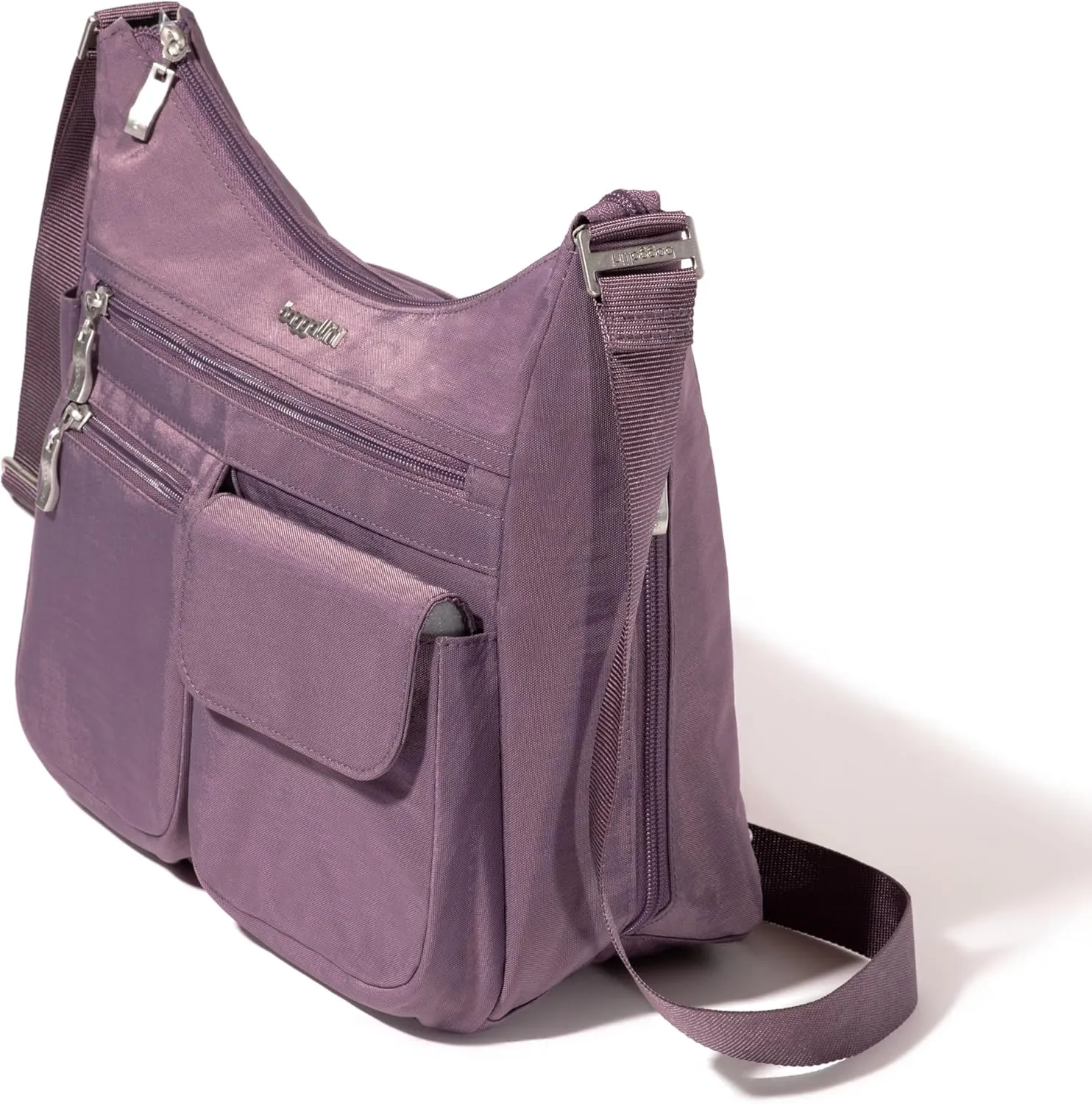 Baggallini Everywhere Bagg Crossbody Women 11x9 Lightweight Nylon Hobo Water-Resistant Travel Bag W/RFID