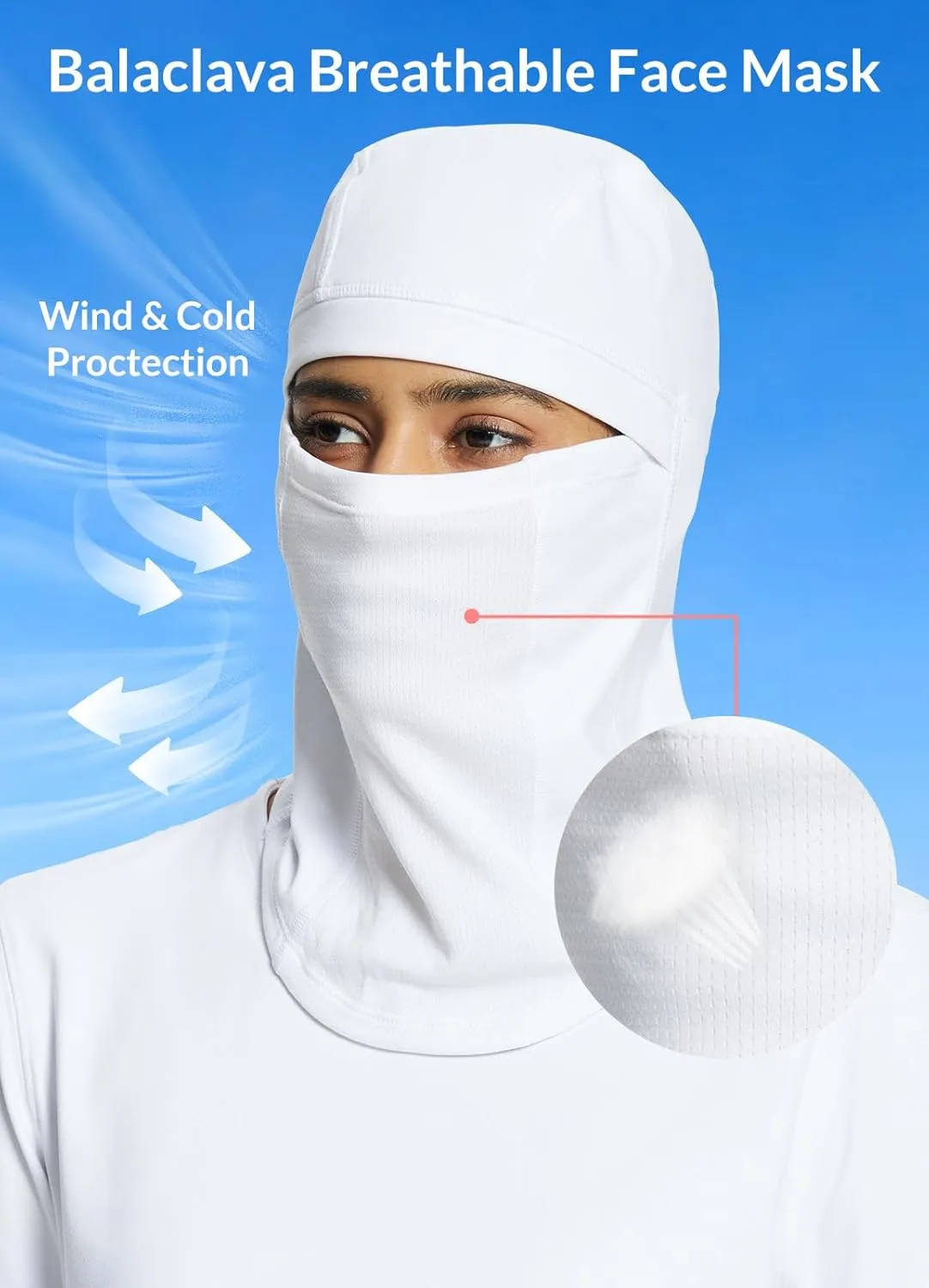 baleaf Thermal Long Sleeve Women Shirts Winter Clothes Cowl Neck Warm Fleece Base Layer Tops with Balaclava and Thumbholes