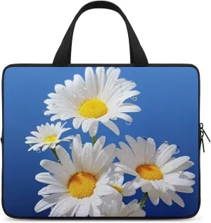 Beautiful Daisy Laptop Bag Durable Laptop Sleeve Water-Resistant Notebook Bag for Computer Or Tablet