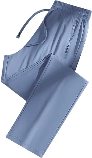 Beeswan Pants for Women Quick Drying Lightweight Baggy Pant Straight Leg Comfy Athletic Pants with Zipper Pockets