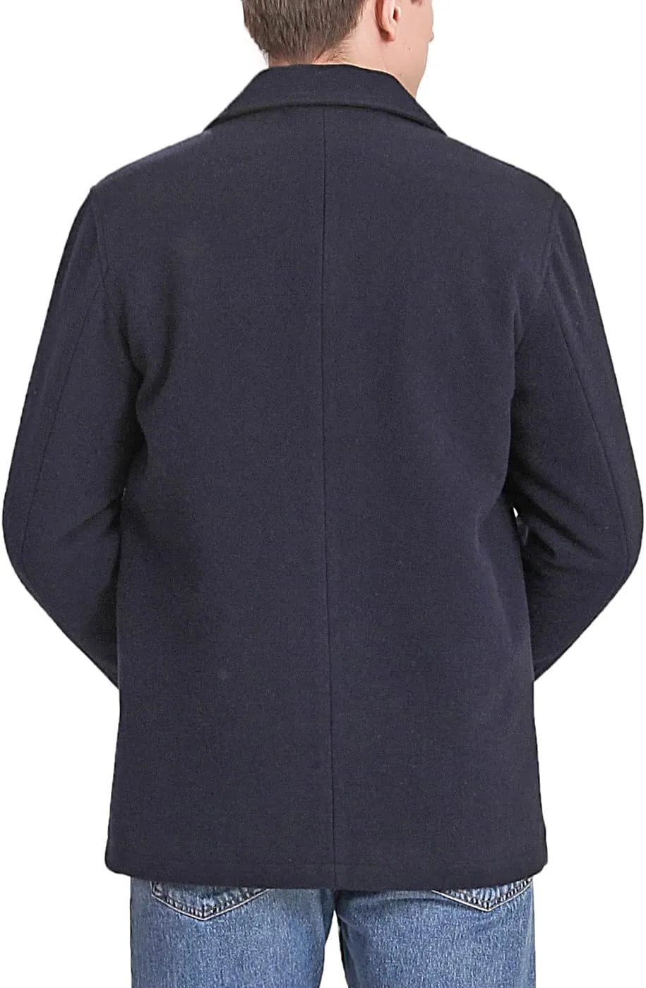 BGSD Men Matthew Wool Blend Single Breasted Walking Car Coat (Also available in Big and Tall)
