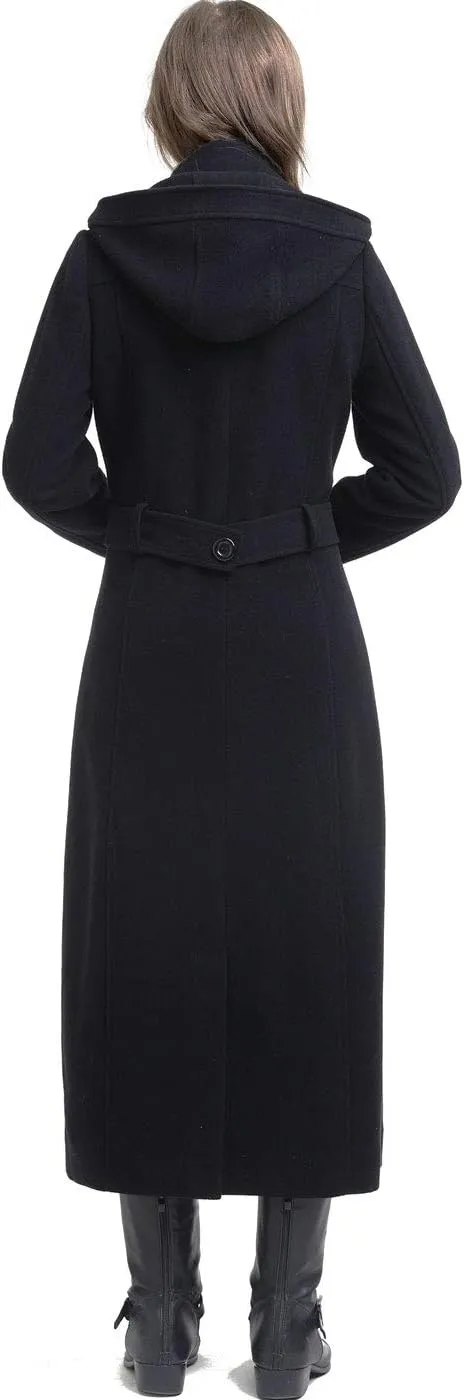 BGSD Women Mariel Wool Blend Hooded Long Walking Coat (Also available in Plus Size and Petite)