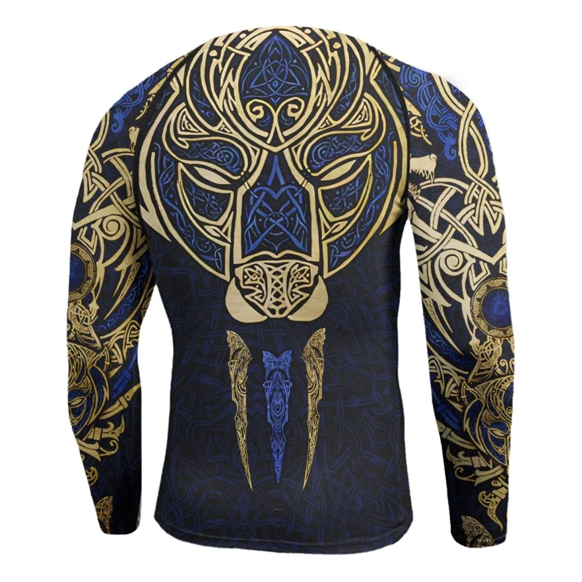Bjrn Viking Lion King Men's Long Sleeve Rash Guard