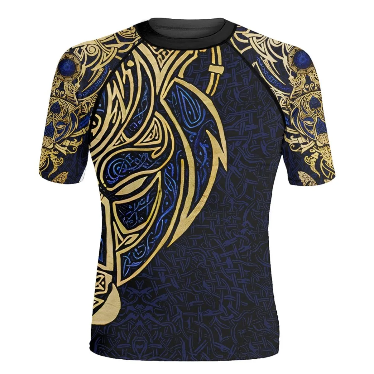 Bjrn Viking Lion King Men's Short Sleeve Rash Guard