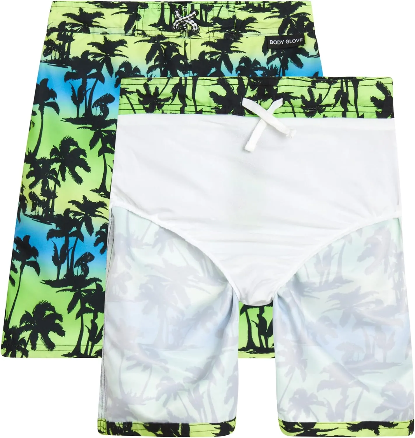 Body Glove Boys' Rash Guard Swim Set - 2 Piece UPF 50  Swim Shirt and Bathing Suit Trunk for Boys (4-12)