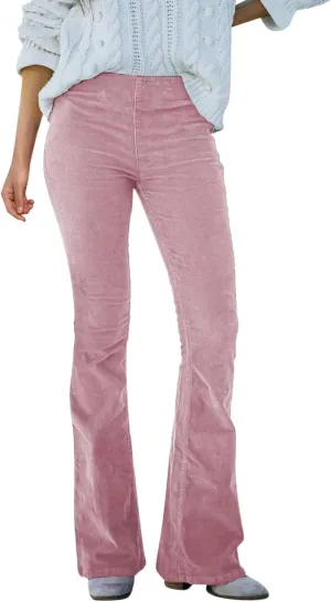 Bootcut Jeans for Women Winter Colorful Work Jeans with Pockets Solid Color Water Resistant