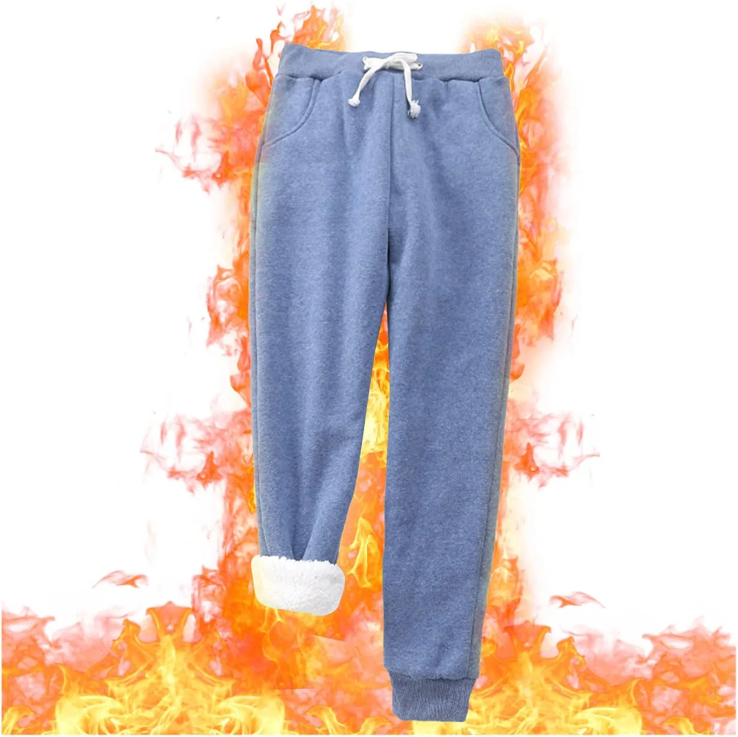 Bootcut Jeans for Women Winter Velvet Outfits Trousers with Pockets Straight Leg Straight Leg