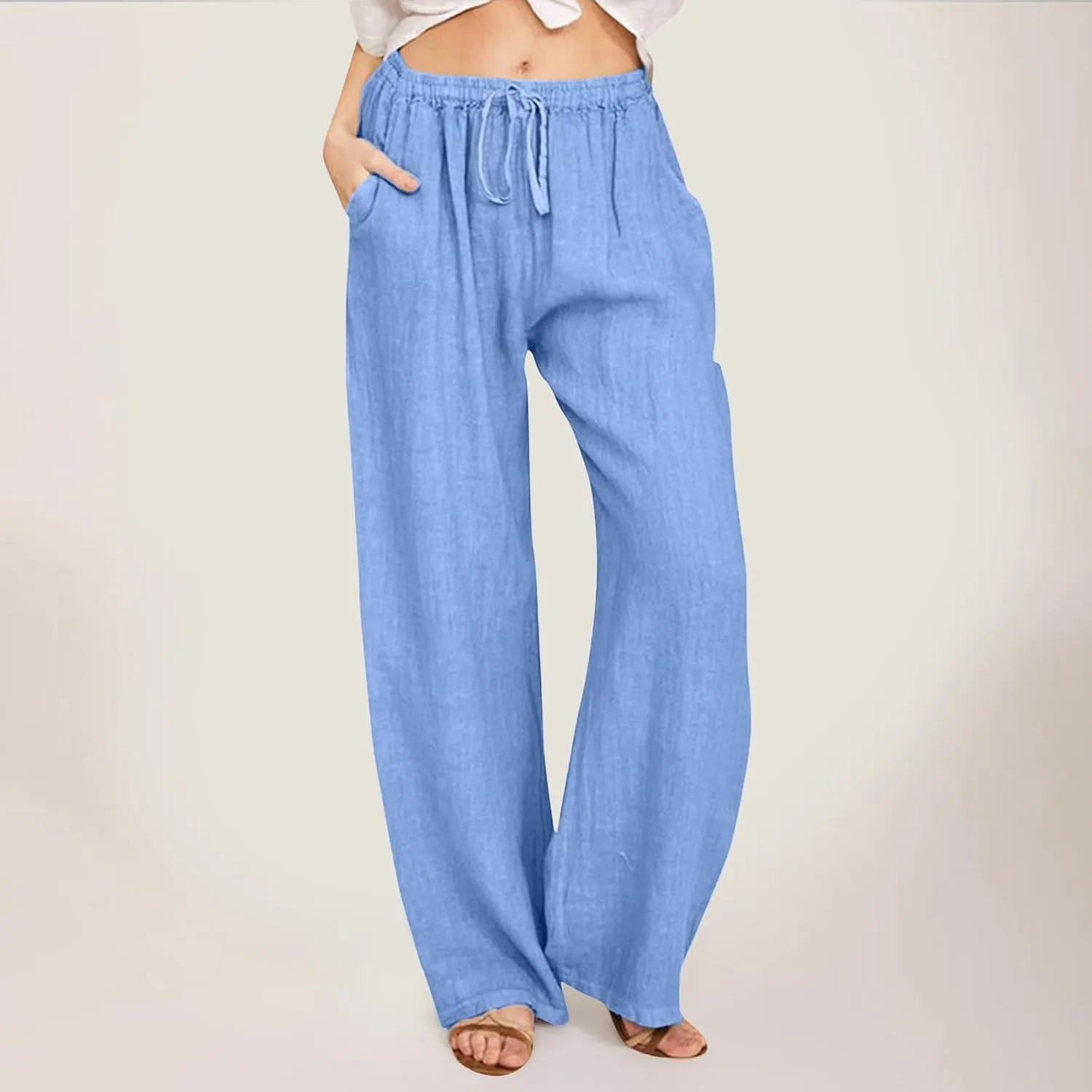 Bootcut Jeans for Women Winter Velvet Outfits Trousers with Pockets Straight Leg Straight Leg