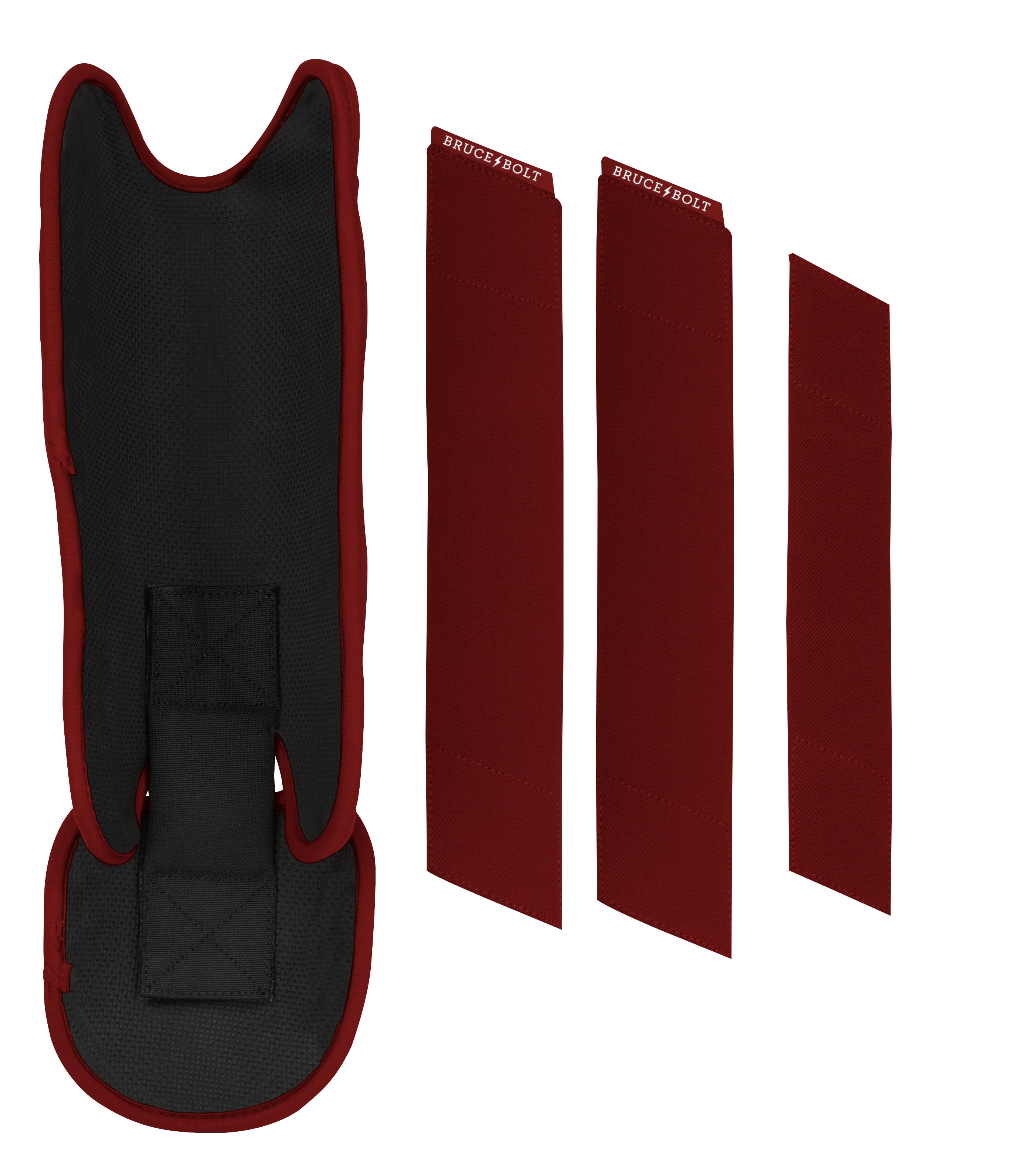 BRUCE BOLT Chrome Series Leg Guard - MAROON