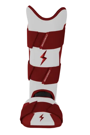 BRUCE BOLT Chrome Series Leg Guard - MAROON