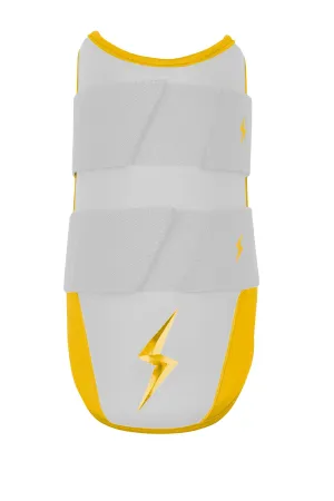 BRUCE BOLT PREMIUM PRO 9" Elbow Guard - CHROME YELLOW