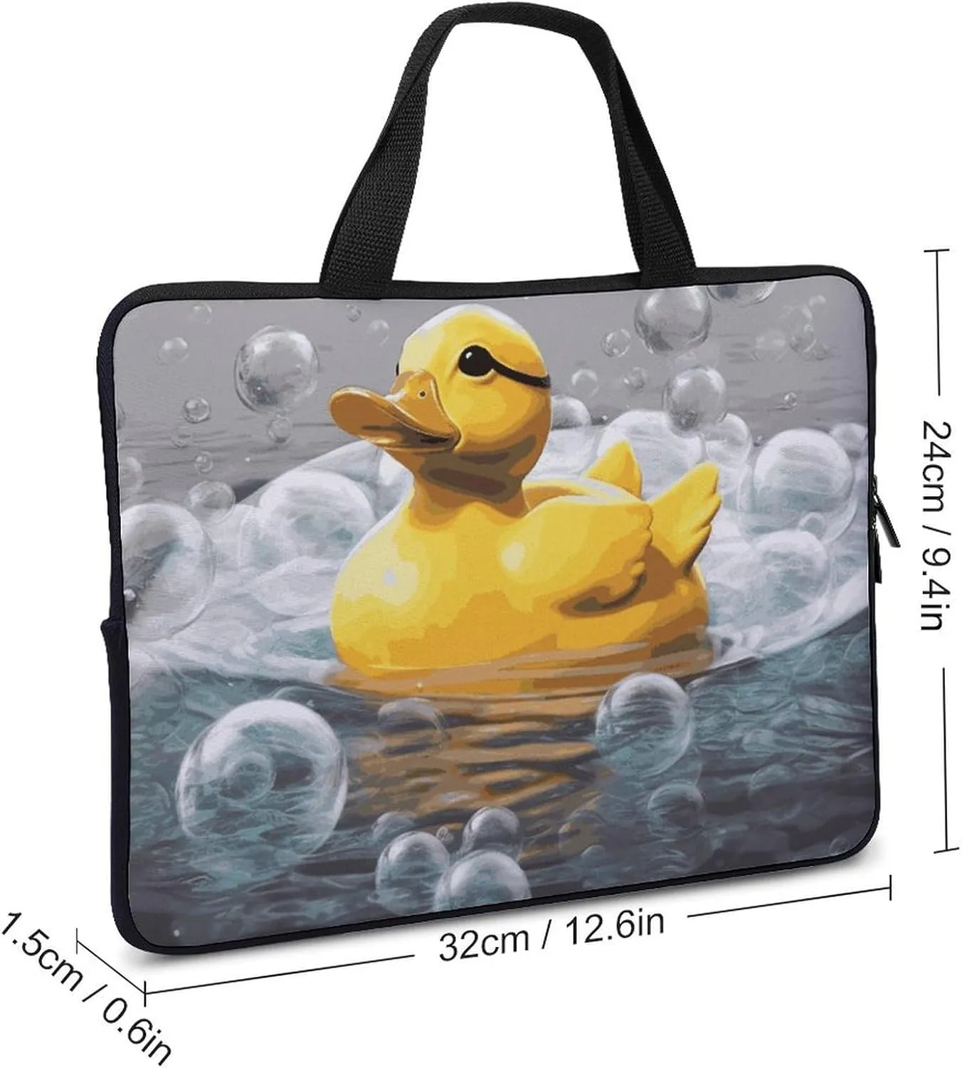 Bubble Duck Laptop Bag Durable Laptop Sleeve Water-Resistant Notebook Bag for Computer Or Tablet