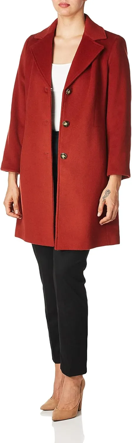 Calvin Klein Women's Classic Cashmere Wool Blend Coat