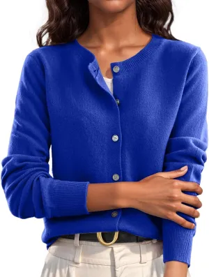 Cardigan Sweaters for Women Casual Long Sleeve Open Front Button Down Knit Outwear Soft Comfy Fashion Clothes