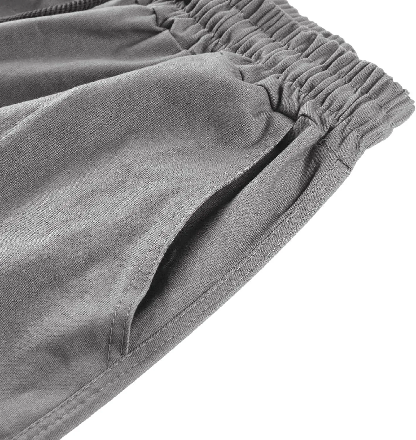 Cargo Pants for Men, Multiple Pockets Solid Pants Outdoor Straight Leg Fitness Long Pant Athletic Tactical Pants
