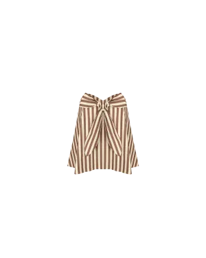 CARMEN BODICE BROWN BUTTER STRIPE