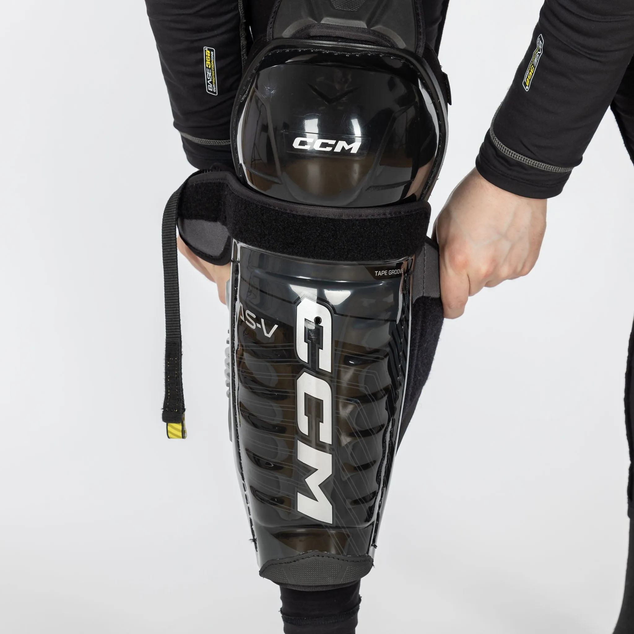 CCM Tacks AS-V Senior Hockey Shin Guards