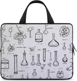 Chemistry Print Laptop Bag Durable Laptop Sleeve Water-Resistant Notebook Bag for Computer Or Tablet
