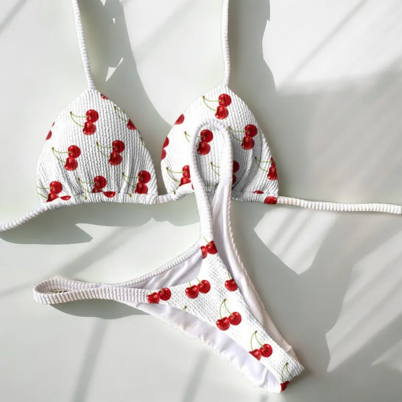 Cherry Delight Quick-Dry Bikini Set