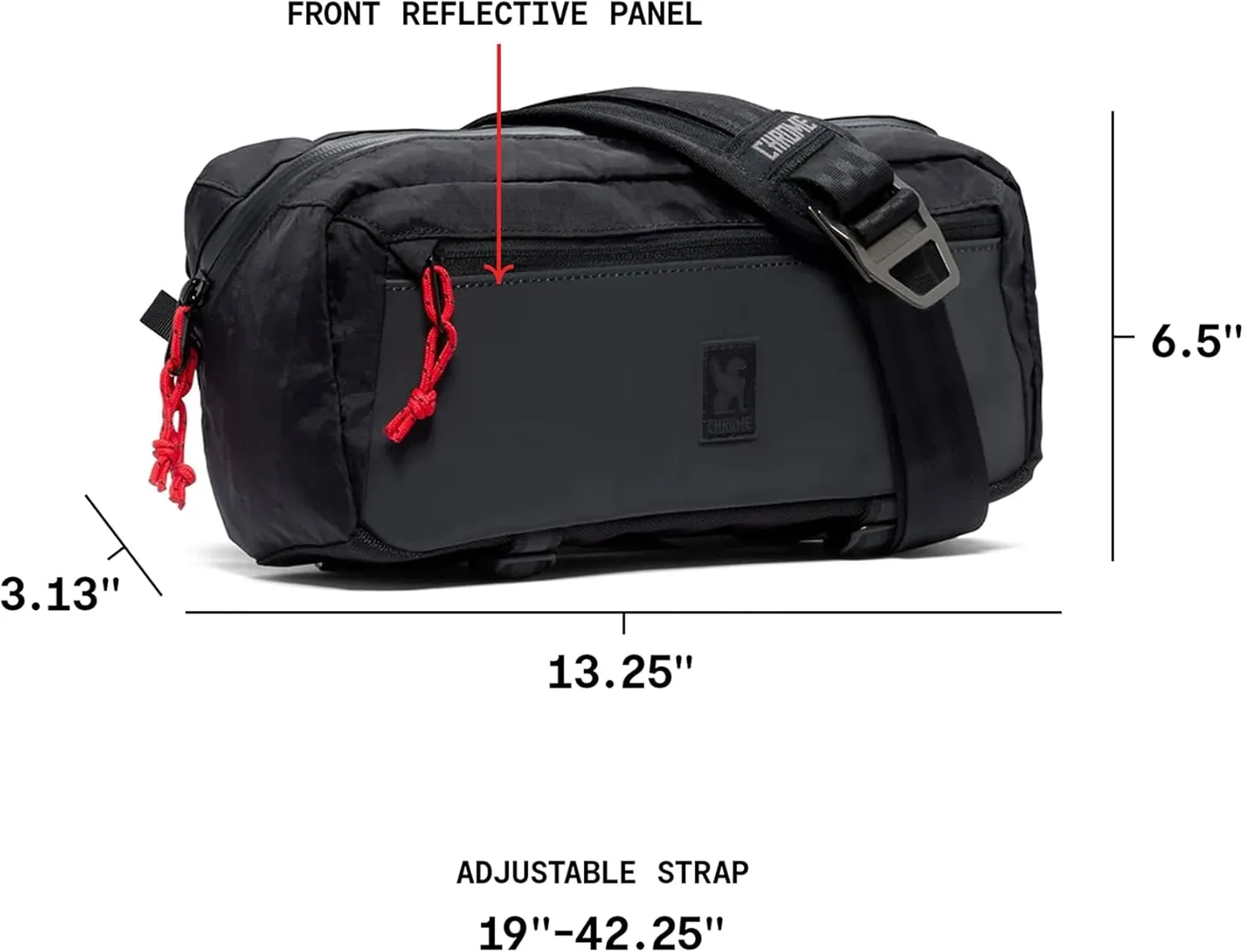 Chrome Industries Mini Kadet Sling Bag  Messenger Crossbody Bag for Women and Men, Water Resistant