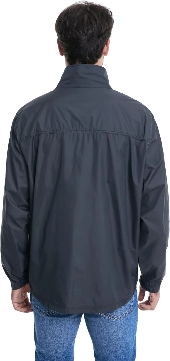 clothin Mens Lightweight Windbreaker Packable Jacket Water Resistant for Hiking Outdoor Cycling