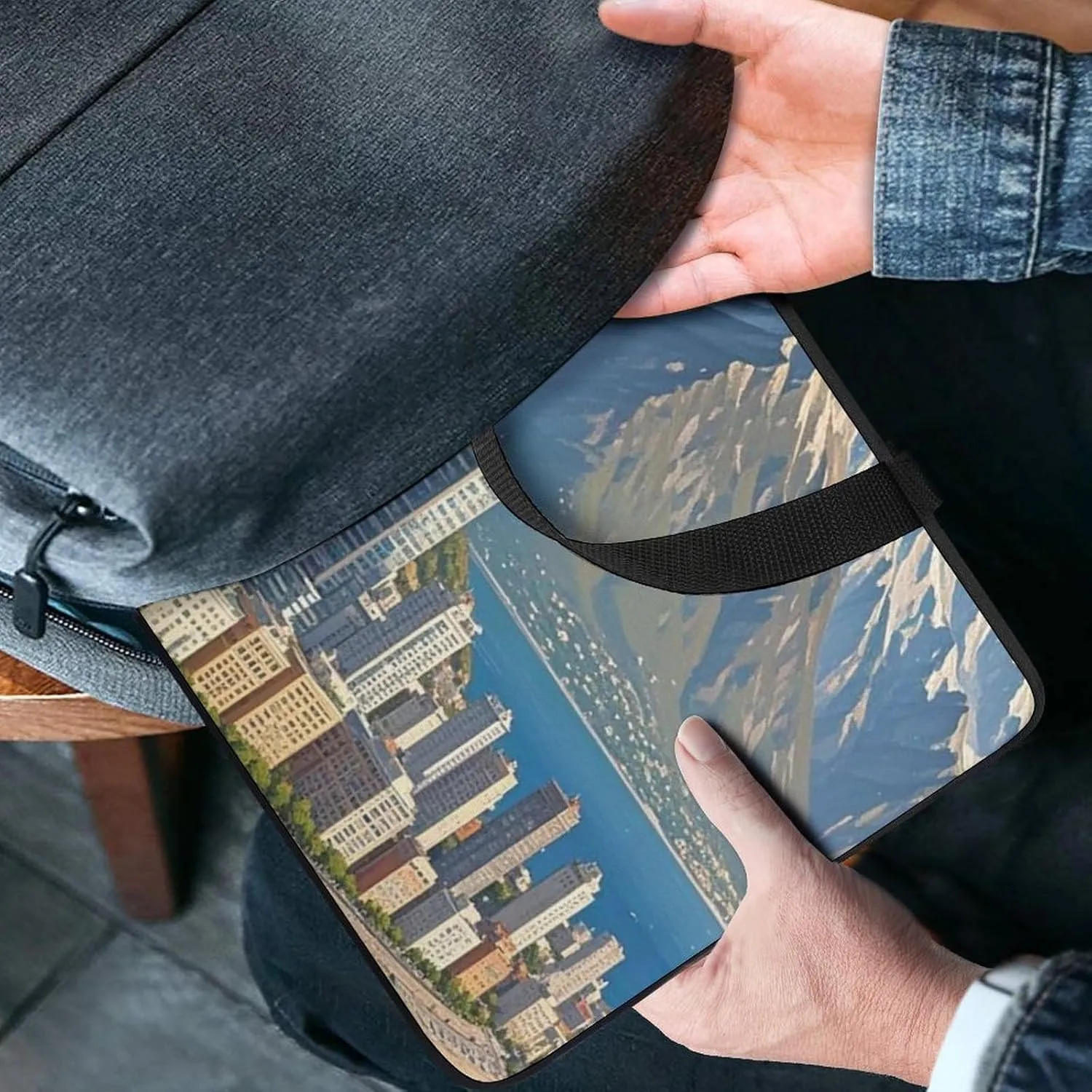 Coastal Cities Laptop Bag Durable Laptop Sleeve Water-Resistant Notebook Bag for Computer Or Tablet