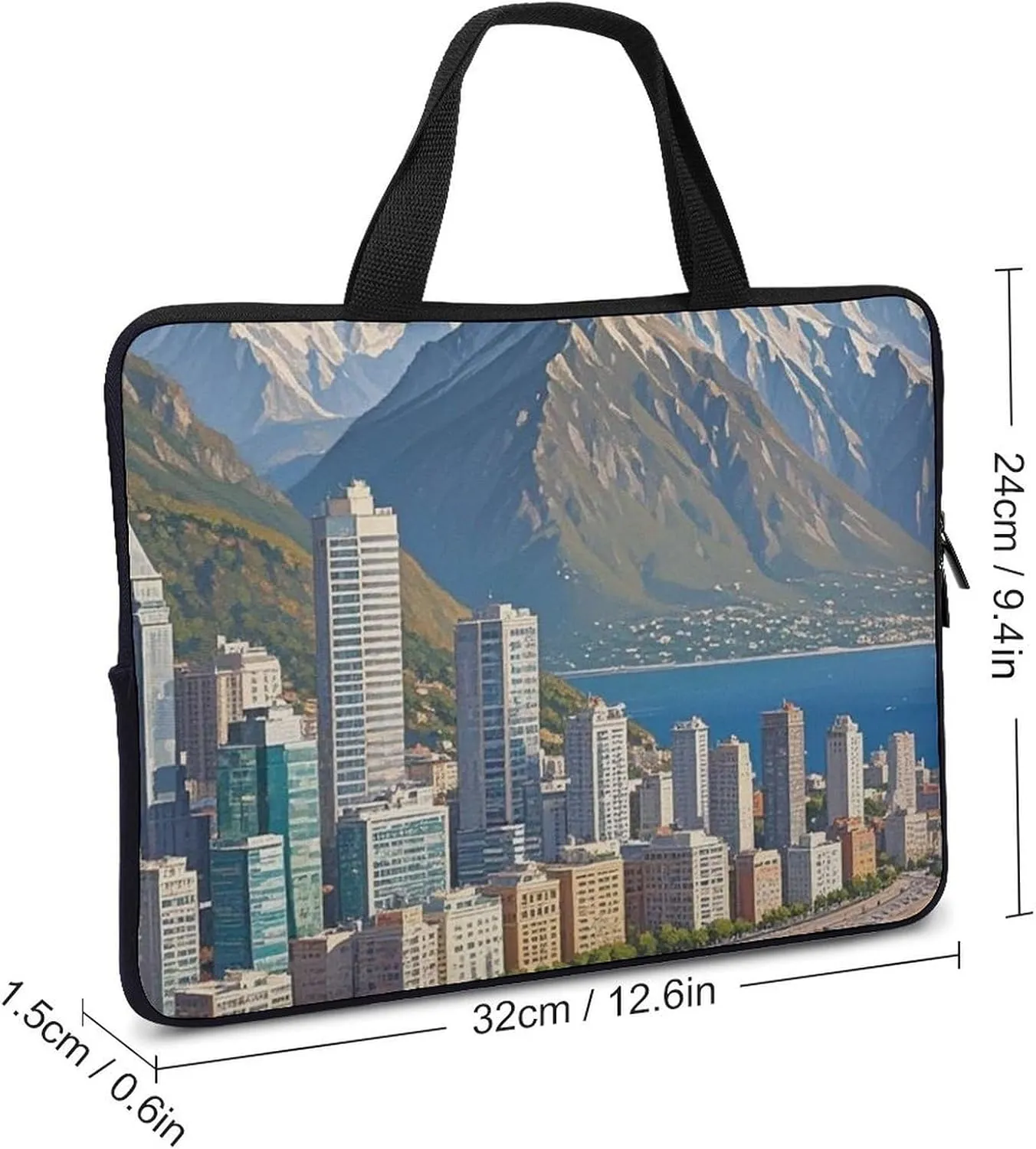 Coastal Cities Laptop Bag Durable Laptop Sleeve Water-Resistant Notebook Bag for Computer Or Tablet