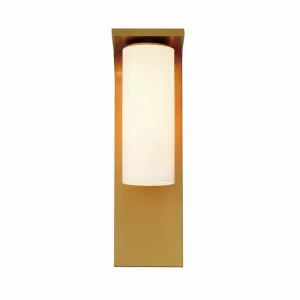 Colonne 1-Light Outdoor Wall Sconce in Gold