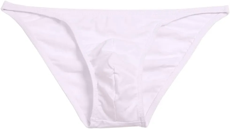 COMLIFE Mens Cotton String Briefs Underwear U Convex Pouch Bikinis