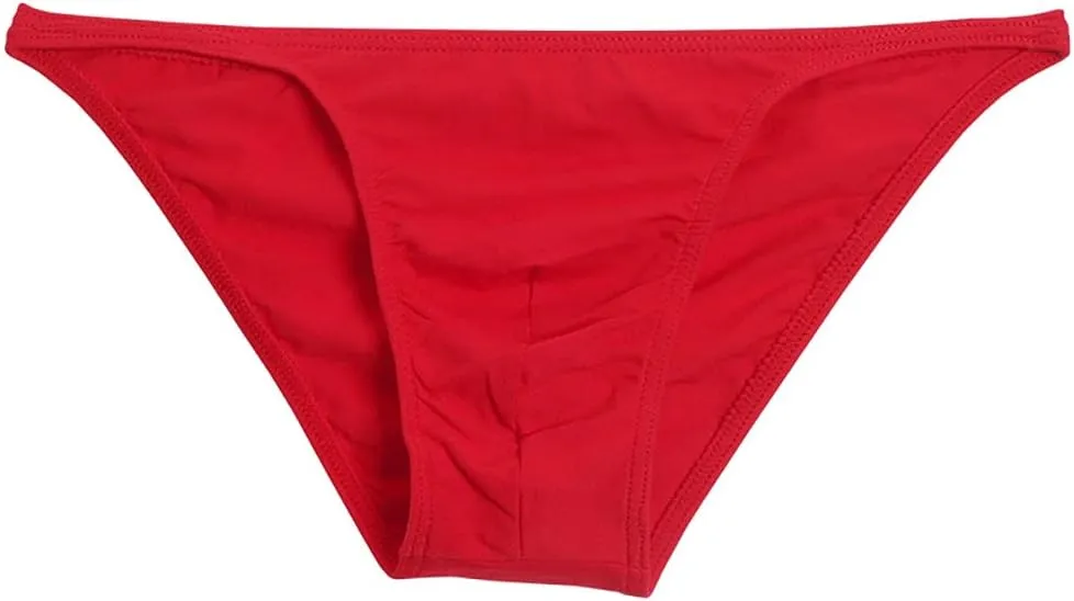 COMLIFE Mens Cotton String Briefs Underwear U Convex Pouch Bikinis