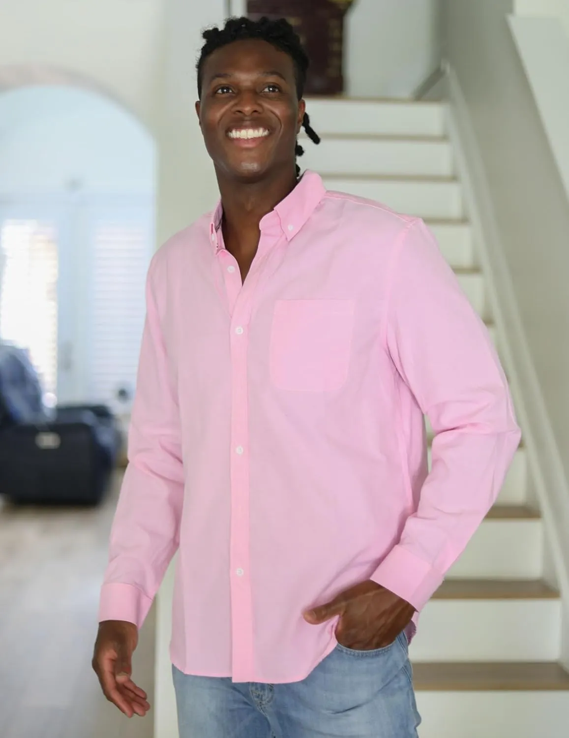 COOFANDY Mens Long Sleeve Button Down Shirt Casual Untucked Shirts for Men Oxford Dress Shirts
