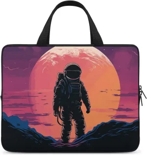 Cool Astronaut Laptop Bag Durable Laptop Sleeve Water-Resistant Notebook Bag for Computer Or Tablet