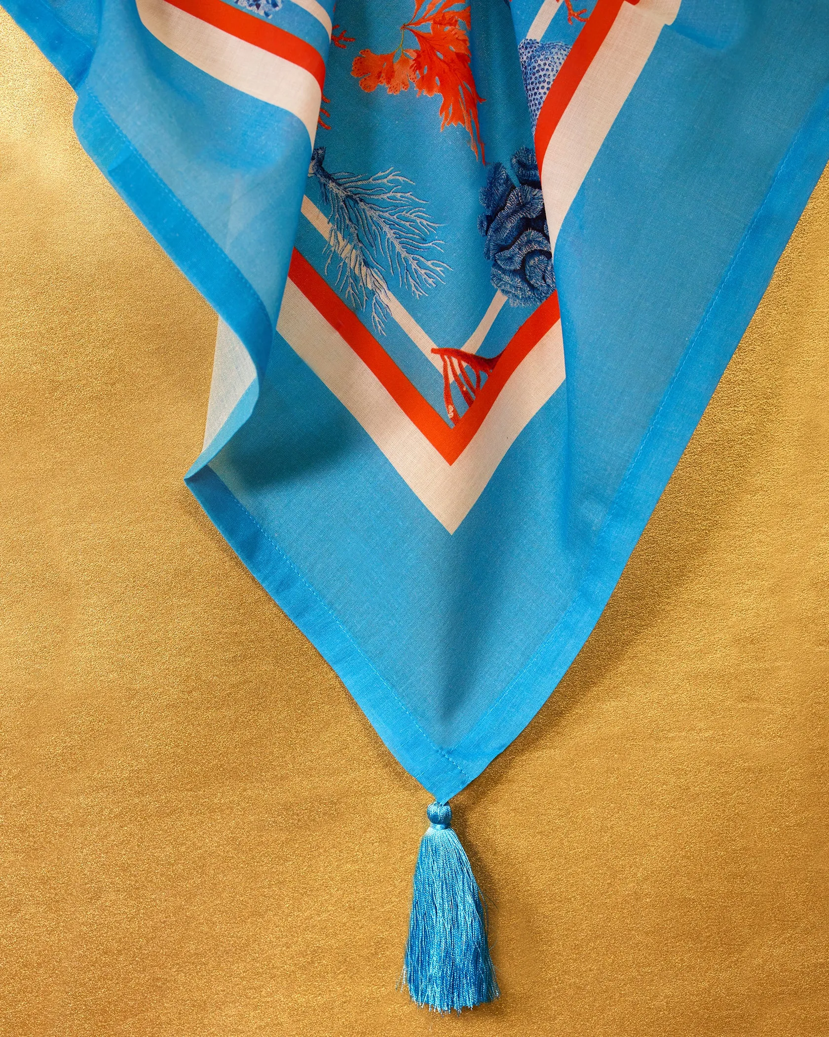 Coral Reef Pareo in Blue