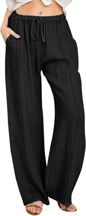 Corduroy Pleated Pants for Women Winter Colorful Beach Trousers with Pockets High Waisted Water Resistant