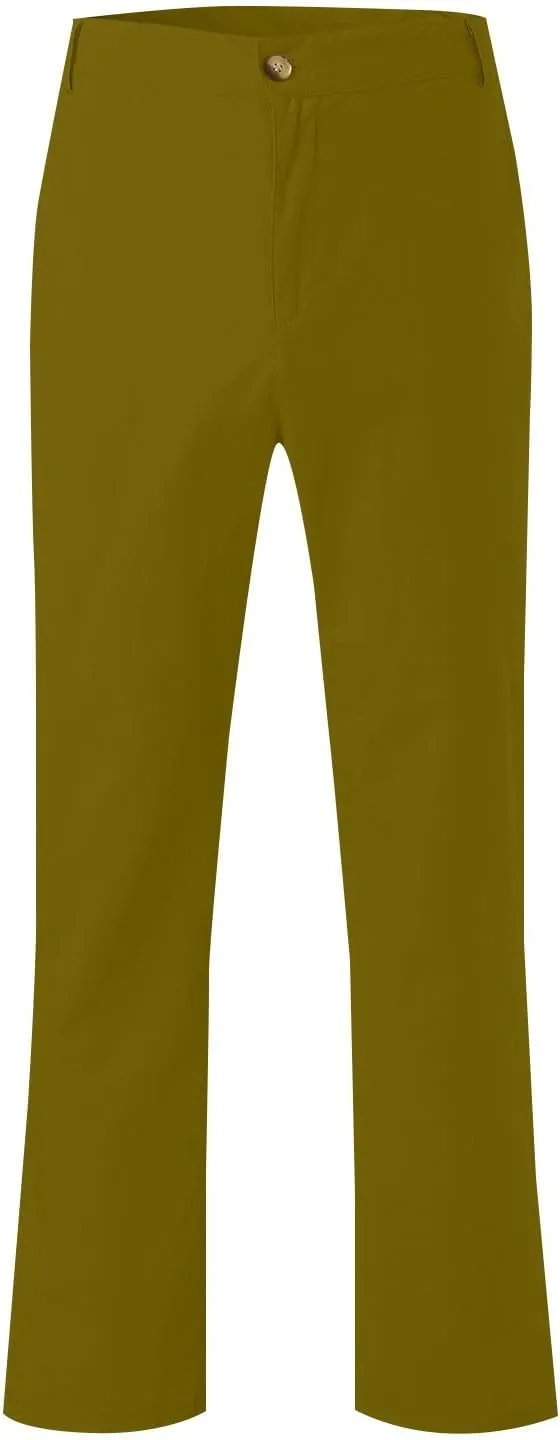 Cotton Linen Pants for Men 2025 Straight Legs Summer Beach Trousers Casual Baggy Loose Fit Yoga Pants with Pocket